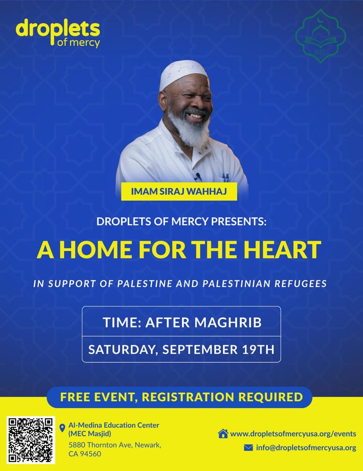 MEC Family Night w/Imam Siraj Wahaj - Sat September 19th